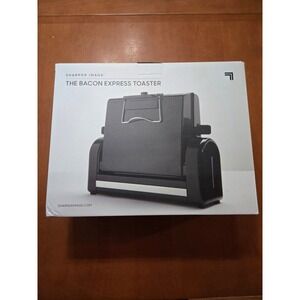 Sharper Image The Bacon Express Toaster 4 Slice Breakfast Maker Black